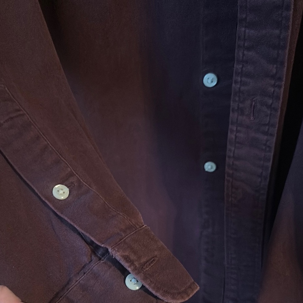 Ralph Lauren Maroon Casual Button Down Shirt - Picture 5 of 5